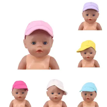 Baseball Cap Sport Päike Müts Meie Põlvkonna DIY Jõulud Tüdruk on Kingitus Lastele Mänguasju 18 Tolline 40-43CM Baby Doll
