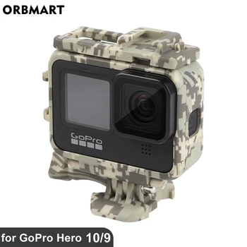 Camo Kamuflaaž puhul GoPro Hero 11 10 9 Must Kate Raami Klaasi Screen Protector for Go Pro 9 Gopro9 Tarvikud