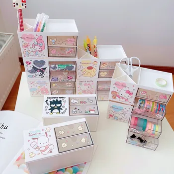Cartoon Armas Hello Kittys Desktop Ladustamise Kasti Hammas Kawaii Kuromi Ehteid, Kirjatarbeid Kosmeetika Ladustamise Kasti Pliiatsi Hoidja