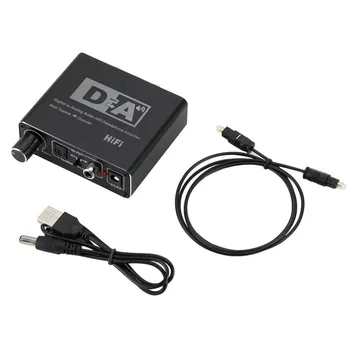 Digitaal-Analoog Audio Converter Toslink Koaksiaal Signaali Optilise Kiu Dekooder 5.1 Kanaliga R/L RCA-3,5 mm Stereo-Adapter
