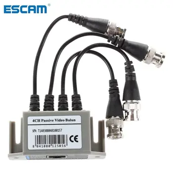ESCAM 4-Channel Video Balun BNC) UTP CAT5 Saatja CCTV/ Valve Kaamera Trend
