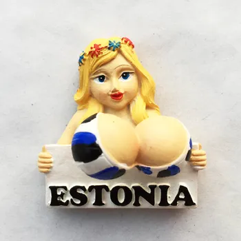 Eesti reisida, suveniire kevadel magnet kleebised külmik kleebised loominguline tüdruk kogumise kodu kaunistamiseks kingitused