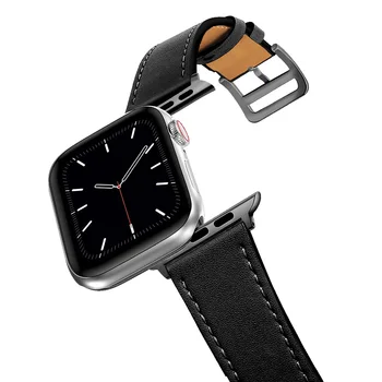 Ehtne Nahk Bänd Apple Vaadata 44MM 40MM 38MM 42MM Smartwatch watchband breacelet iWatch Seeria SE 3 4 5 6 7 Rihm