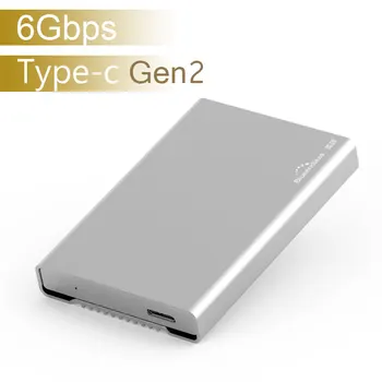 HDD Korpuses USB-3.1 Gen2 SATA HDD SSD puhul Kõvaketta Ruum 2.5' 7-9.5-15mm TÜÜP-C puhul Väline kõvaketas