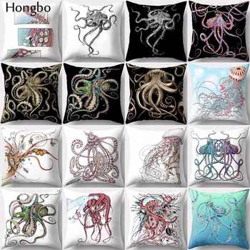 Hongbo 1 Tk Värvikas Mere Loomade Kaheksajalg Padjapüürid Kodu Sisustus Padjapüür Padi Auto Decor