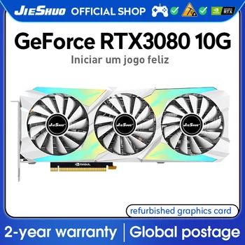 JIESHUO RTX 3080 10G Graafika Kaardid GDDR6X GPU 2 Arvuti 320BIT GPU Mängida Mängu RTX3080