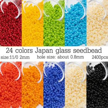 Jaapani Üldine 2mm TOHO Ring klaashelmed Ühtlase Suurusega Vikerkaar 24 Värve 1100Pcs Buy 1 Get 1 Vaba Käega Tikkimine Tarvikud