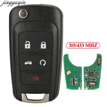 Jingyuqin Smart Key Võtmeta avamis-ja käivutussüsteem Häire 315/433 MHZ ID46 Jaoks Chevrolet Cruz Aveo Camero Opel Astra Vectra Corsa Buick Encore Verano