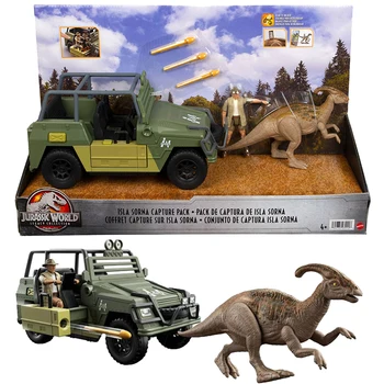 Jurassic World Mattel HFG65 Film Sama Lõike Parasaurolophus Jeep Sobiks Isla Sorna Jahindus Auto Parasaurolophus