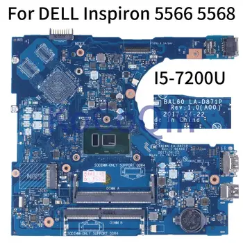 LA-D871P DELL Inspiron 15 5568 5566 5468 Sülearvuti Emaplaadi BAL60 02PX9P 2PX9P 0DMD9K DMD9K i3 i5 i7 DDR4 Sülearvuti Emaplaadi