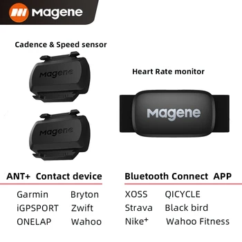 Magene H64 Südame Löögisageduse Monitor Tsükli Dual Mode ANT+ Bluetooth Andur, Mille Rinnal Rihma Wahoo Garmin Bryton XOSS Bike Arvuti