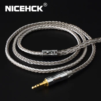 NiceHCK C16-4 16 Core hõbetatud Kaabel 3.5/2.5/4.4 mm Pistikuga MMCX/2Pin/QDC/NX7 Pin LZ A7 C12 ZSX V90 TFZ NX7 MK3/F3/BL-03