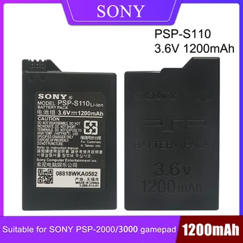 Sony 1200mAh 3,6 V Laetav Liitium Aku Sony PSP2000 PSP3000 PSP 2000 3000 PSP-S110 PlayStation Portable Töötleja