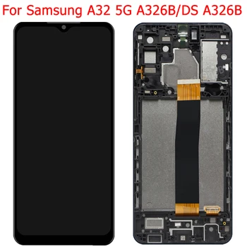 Uus Originaal A326B LCD Samsung Galaxy A32 5G Ekraan LCD Ekraan Raami SM-A326B/DS A326U Puutetundlik Digitizer Paneel