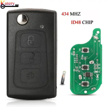 jingyuqin Kokkuklapitavad Smart Remote Auto Võti Great Wall Haval Hover H3 H5 3Buttons 434Mhz ID48 Kiip